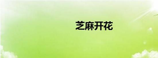 芝麻开花