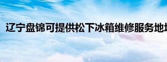 辽宁盘锦可提供松下冰箱维修服务地址在哪