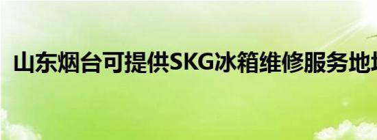 山东烟台可提供SKG冰箱维修服务地址在哪