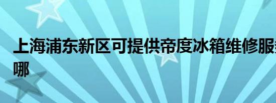 上海浦东新区可提供帝度冰箱维修服务地址在哪