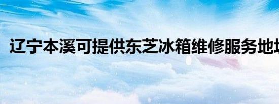 辽宁本溪可提供东芝冰箱维修服务地址在哪