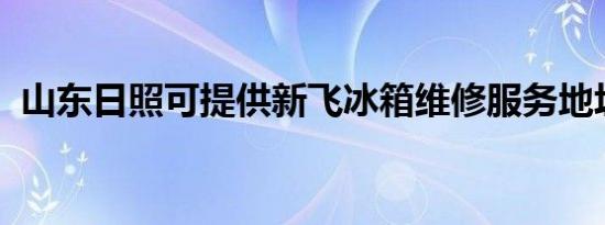 山东日照可提供新飞冰箱维修服务地址在哪