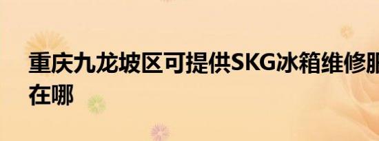 重庆九龙坡区可提供SKG冰箱维修服务地址在哪