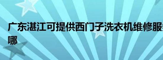 广东湛江可提供西门子洗衣机维修服务地址在哪