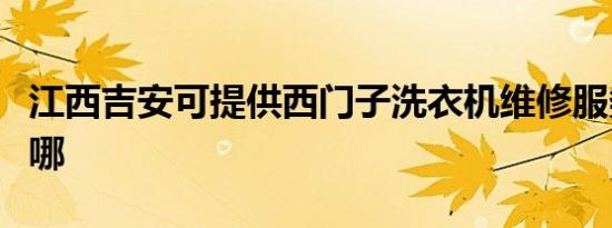 江西吉安可提供西门子洗衣机维修服务地址在哪