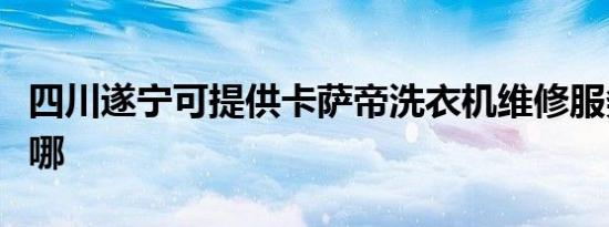 四川遂宁可提供卡萨帝洗衣机维修服务地址在哪