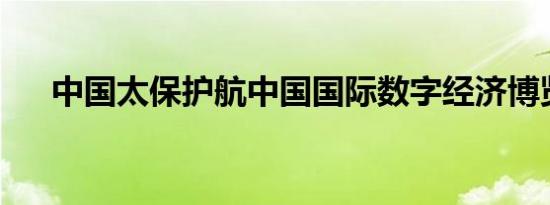 中国太保护航中国国际数字经济博览会