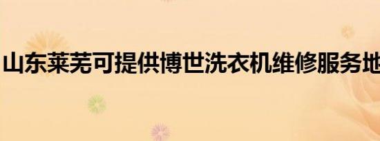 山东莱芜可提供博世洗衣机维修服务地址在哪