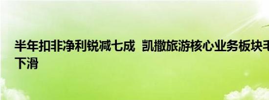 半年扣非净利锐减七成  凯撒旅游核心业务板块毛利率悉数下滑