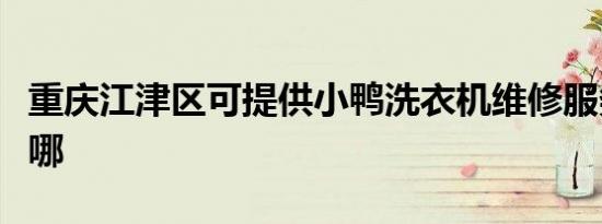 重庆江津区可提供小鸭洗衣机维修服务地址在哪