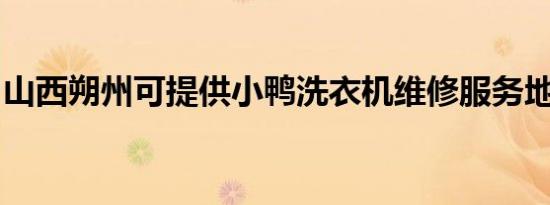 山西朔州可提供小鸭洗衣机维修服务地址在哪
