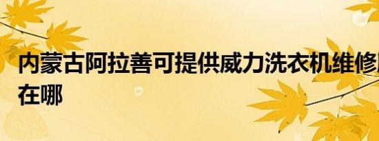 内蒙古阿拉善可提供威力洗衣机维修服务地址在哪