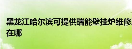 黑龙江哈尔滨可提供瑞能壁挂炉维修服务地址在哪