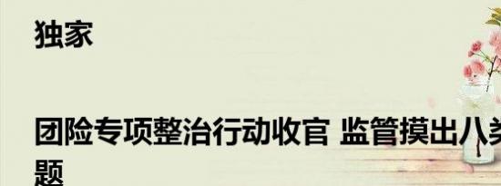 独家|团险专项整治行动收官 监管摸出八类主要问题