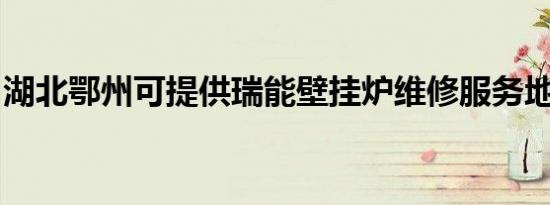 湖北鄂州可提供瑞能壁挂炉维修服务地址在哪