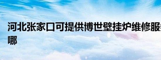 河北张家口可提供博世壁挂炉维修服务地址在哪