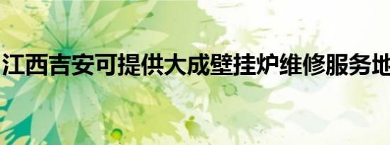 江西吉安可提供大成壁挂炉维修服务地址在哪