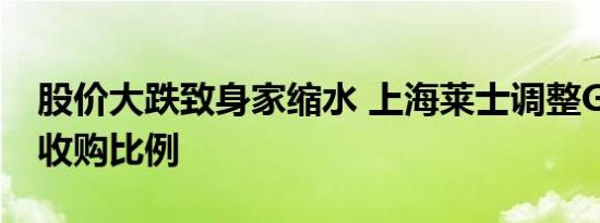 股价大跌致身家缩水 上海莱士调整GDS股份收购比例