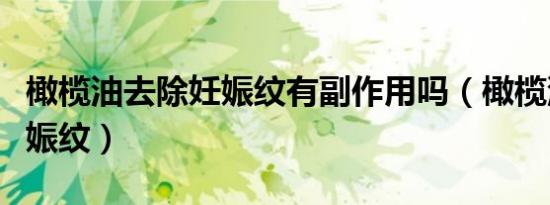 橄榄油去除妊娠纹有副作用吗（橄榄油去除妊娠纹）