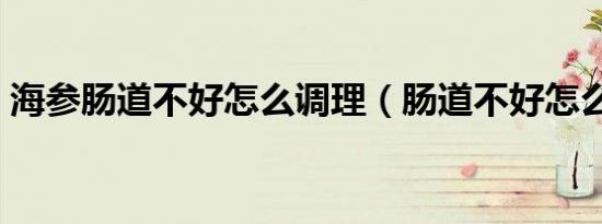 海参肠道不好怎么调理（肠道不好怎么调理）