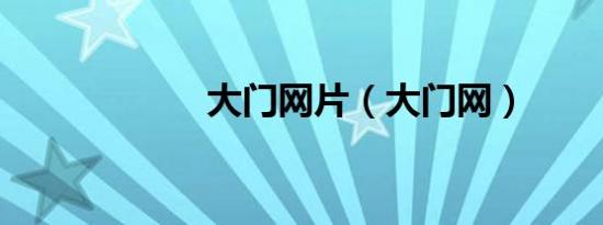 大门网片（大门网）