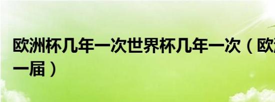 欧洲杯几年一次世界杯几年一次（欧洲杯几年一届）