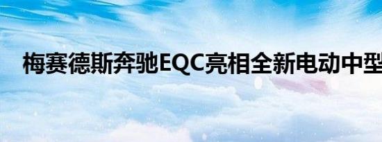 梅赛德斯奔驰EQC亮相全新电动中型SUV