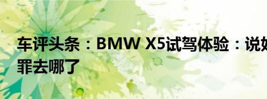 车评头条：BMW X5试驾体验：说好的十宗罪去哪了