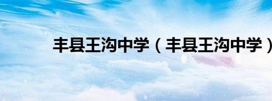 丰县王沟中学（丰县王沟中学）