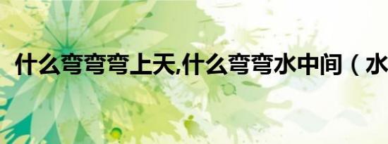 什么弯弯弯上天,什么弯弯水中间（水中间）