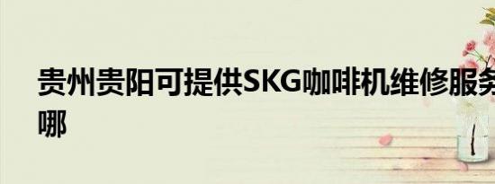 贵州贵阳可提供SKG咖啡机维修服务地址在哪