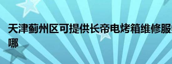 天津蓟州区可提供长帝电烤箱维修服务地址在哪