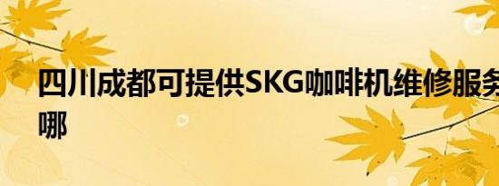 四川成都可提供SKG咖啡机维修服务地址在哪
