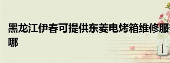 黑龙江伊春可提供东菱电烤箱维修服务地址在哪