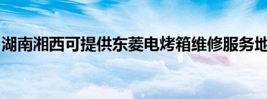 湖南湘西可提供东菱电烤箱维修服务地址在哪
