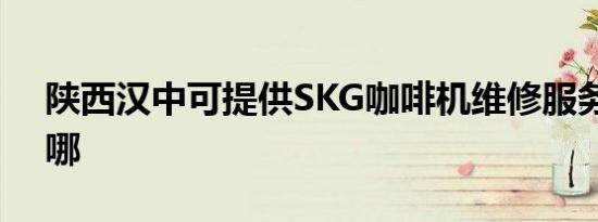 陕西汉中可提供SKG咖啡机维修服务地址在哪