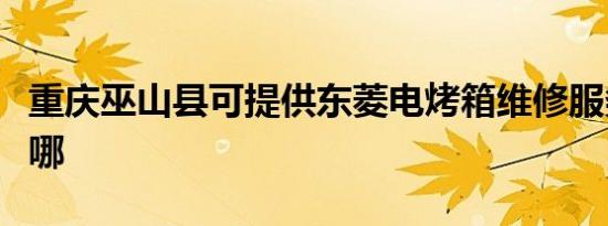 重庆巫山县可提供东菱电烤箱维修服务地址在哪