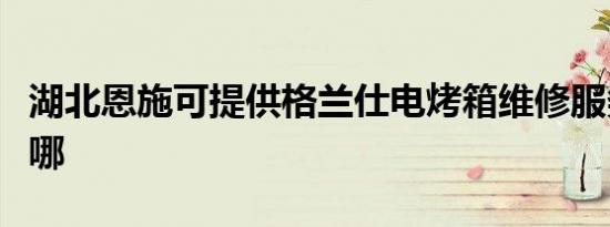 湖北恩施可提供格兰仕电烤箱维修服务地址在哪