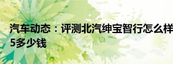 汽车动态：评测北汽绅宝智行怎么样及宝马X5多少钱