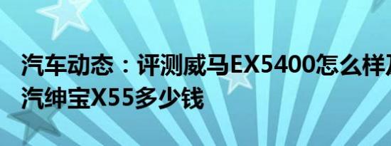 汽车动态：评测威马EX5400怎么样及全新北汽绅宝X55多少钱