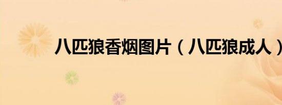 八匹狼香烟图片（八匹狼成人）