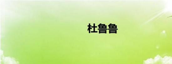 杜鲁鲁