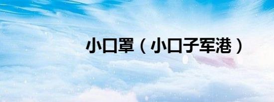 小口罩（小口子军港）