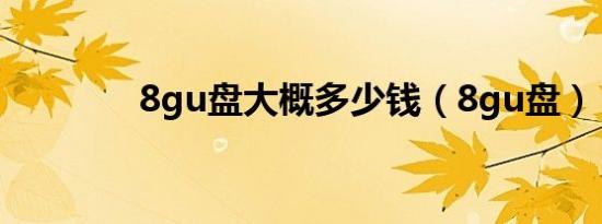 8gu盘大概多少钱（8gu盘）