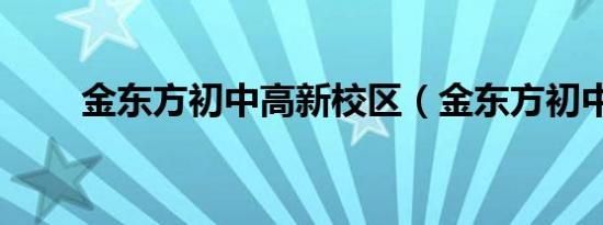 金东方初中高新校区（金东方初中）
