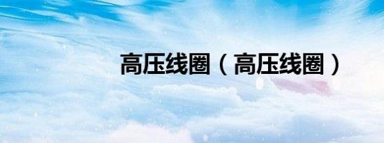 高压线圈（高压线圈）