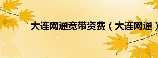 大连网通宽带资费（大连网通）