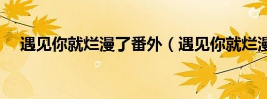 遇见你就烂漫了番外（遇见你就烂漫了）
