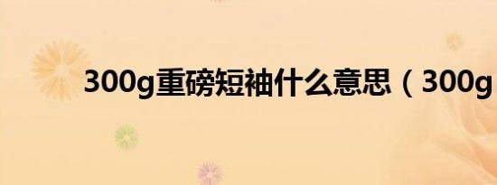 300g重磅短袖什么意思（300g）