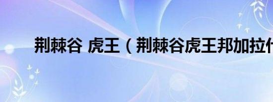 荆棘谷 虎王（荆棘谷虎王邦加拉什）